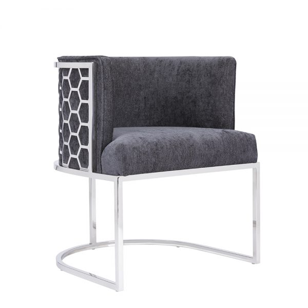 Chamberlain Chair: Charcoal Fabric
