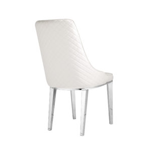 Baudelaire White Leatherette Chair