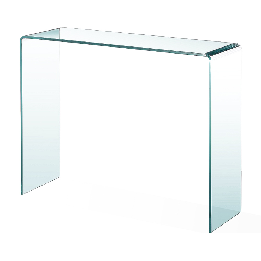Bent Glass Console Table