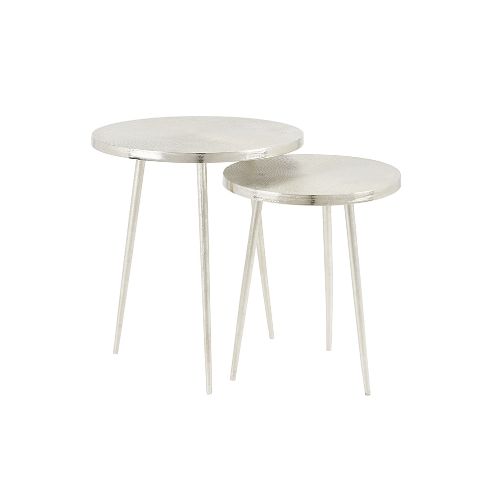 Digby Nesting Side tables: Nickel