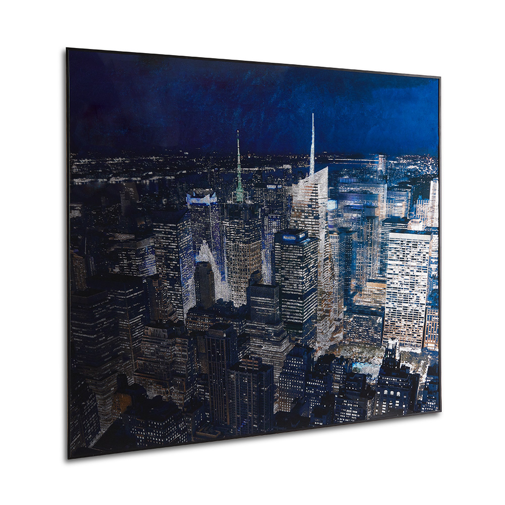 New York Skyscraper Acrylic Painting  