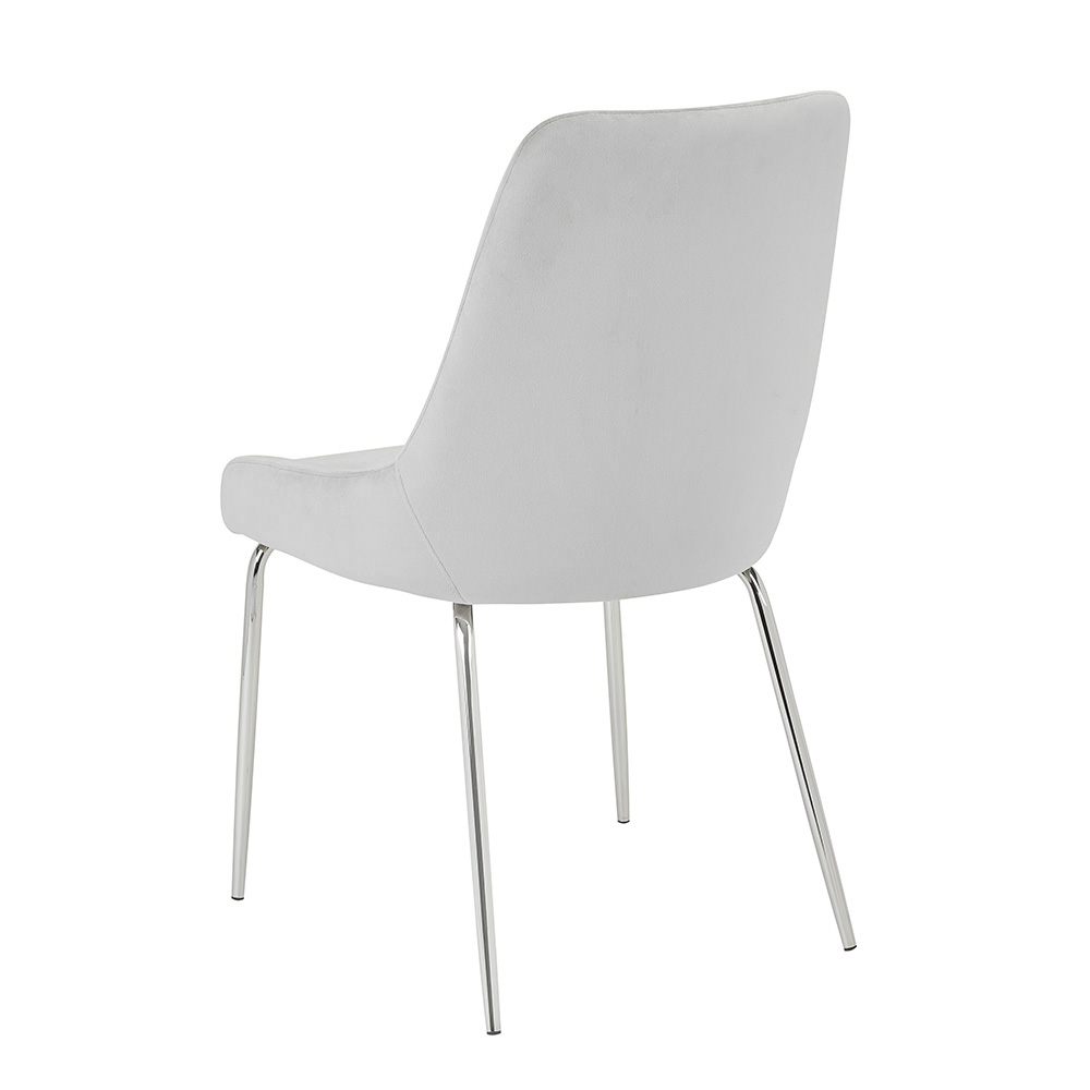 Moira Dining Chair: Grey Velvet